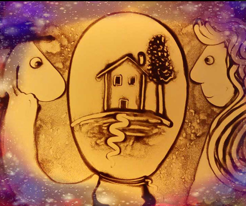 Ultimo Inverno - sand art animation - animação de areia